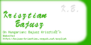 krisztian bajusz business card